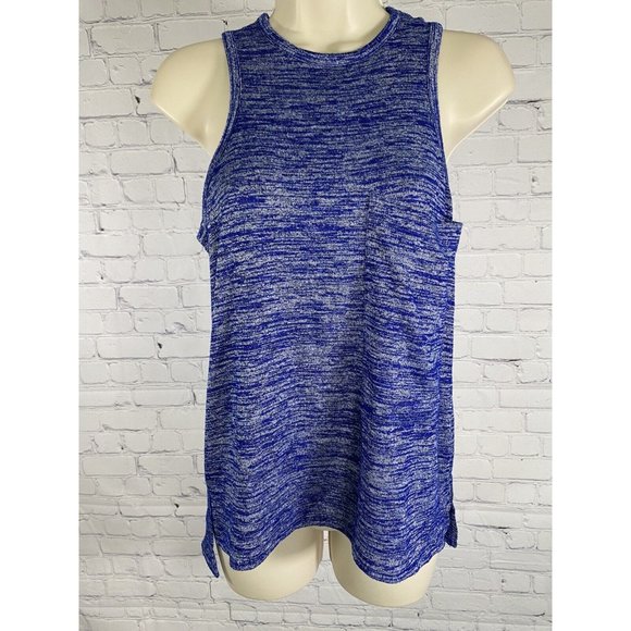 rag & bone Tops - Rag & Bone Blue White Pullover Sleeveless Knit Front Pocket Athletic Tank Top S